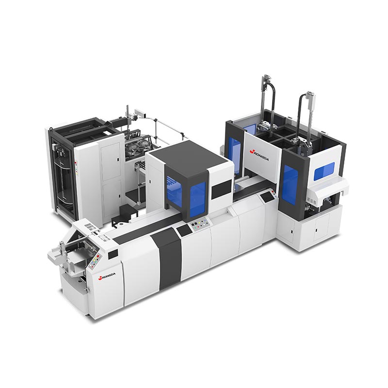 Otomatik Çift İstasyonlu Sert Kutu Yapma Makinesi